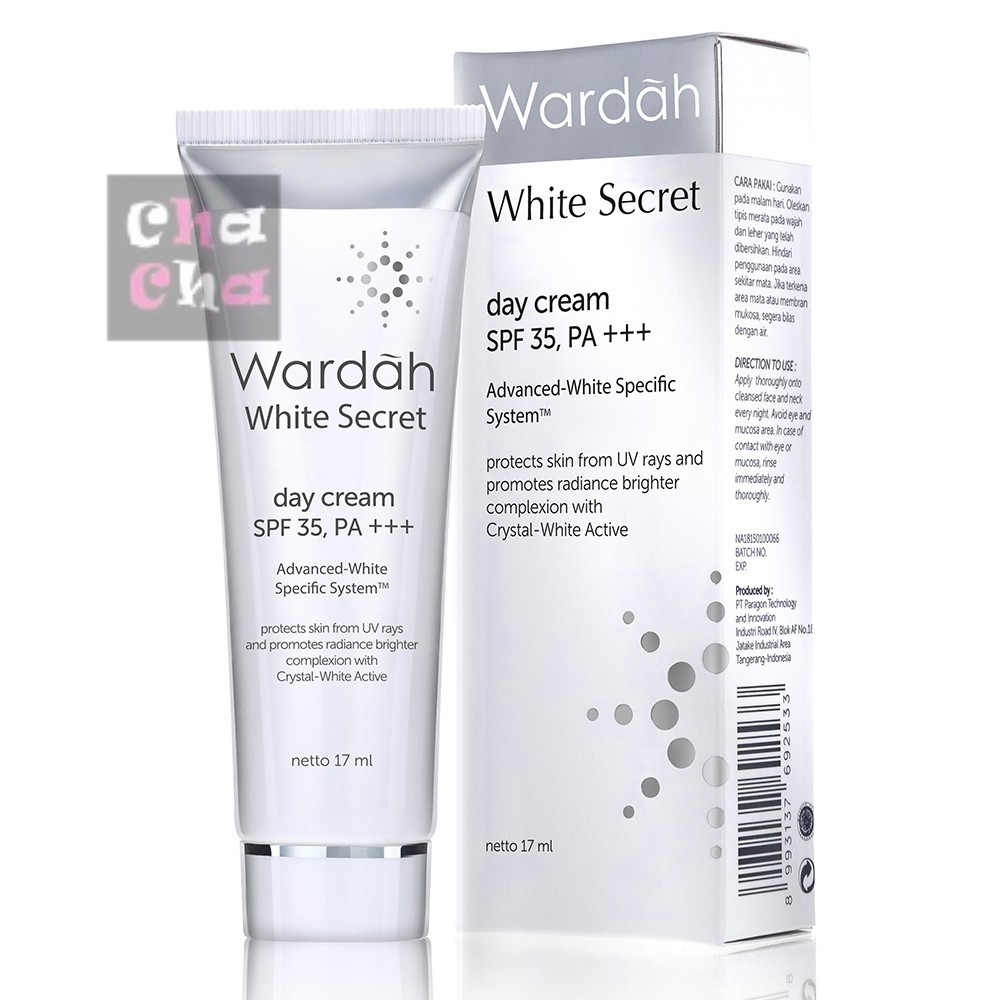 Wardah White Secret Day Cream SPF 35 PA +++ 17ml | Shopee Indonesia