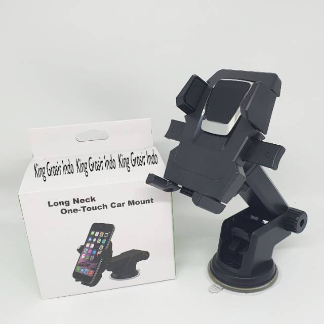 Car Holder Phone Mobil Long Neck One-Touch Car Mount Holder Mobil