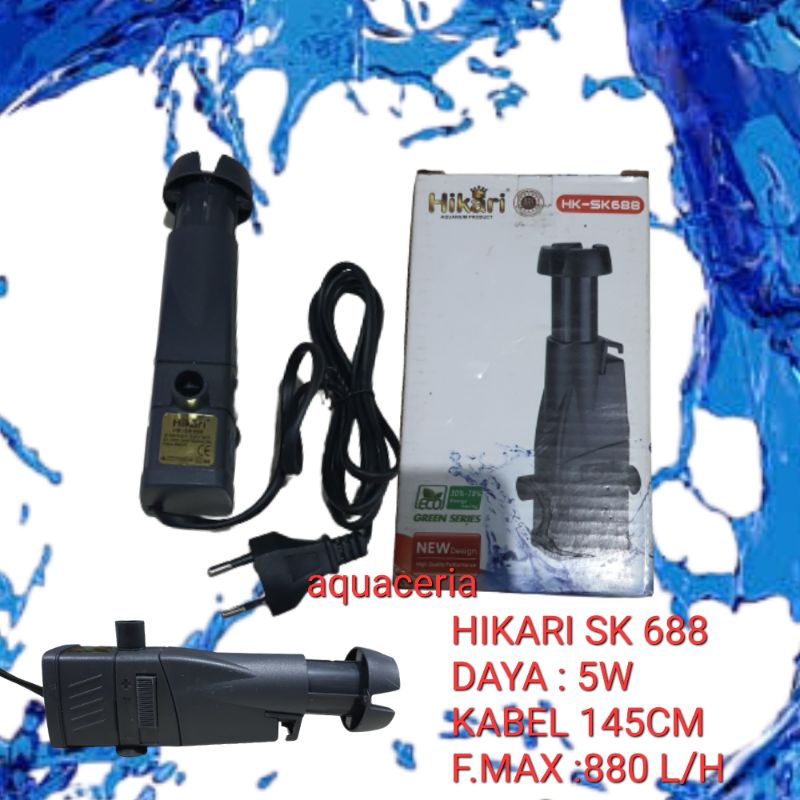 Mesin pompa Skimer HIKARI SK-688 Pompa Aquarium mini