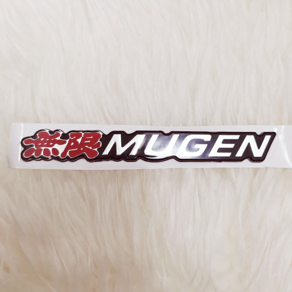 Emblem tulisan NISSAN MUGEM POWER