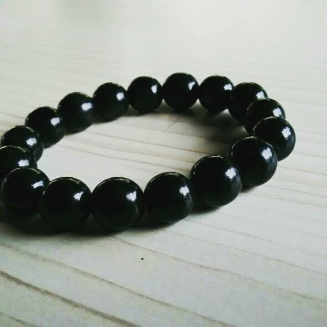 GELANG TASBIH BLACK JADE ACEH ORIGINAL