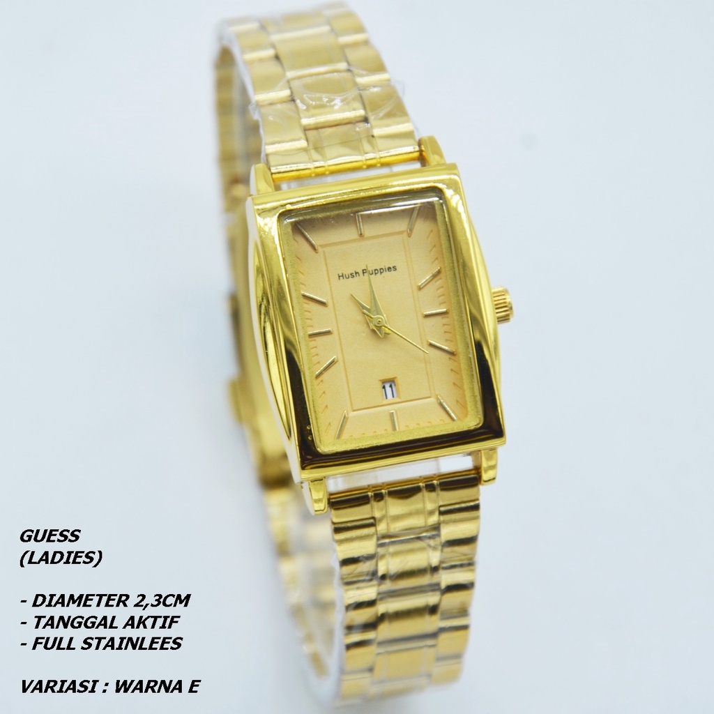 JAM TANGAN WANITA GUESS RANTAI BODY SEGI TANGGAL AKTIF