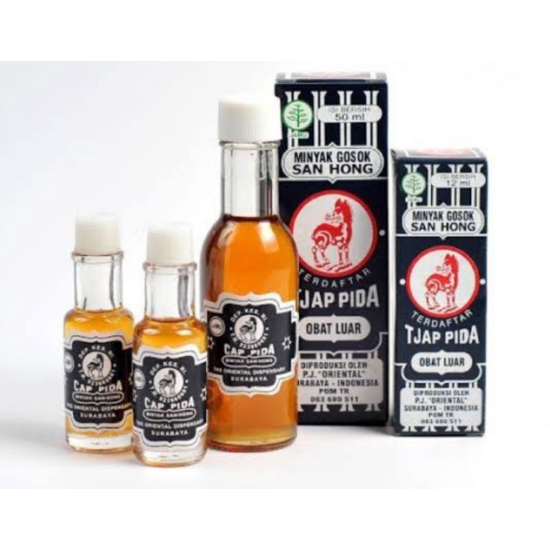minyak sanhong cap pida 12ml dan 50ml