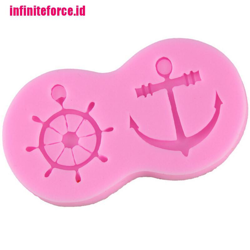 1 Pcs Silicone Fondant Mould for Candy Anchor Shape Cake Decorating Cupcake Mold