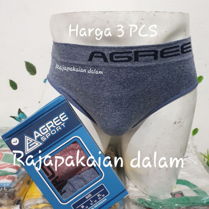 Celana dalam pria Agree JX500 Harga 3 PCS