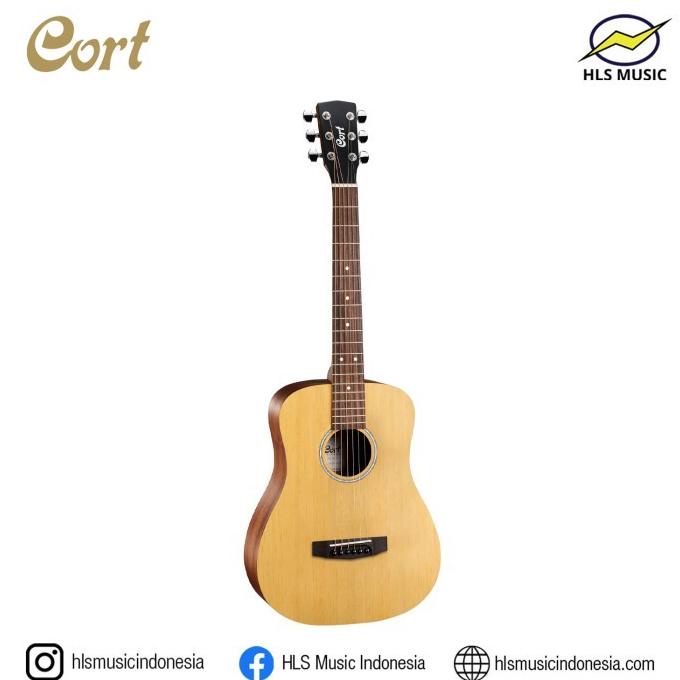 Cort Ad Mini E Op Gitar Akustik Elektrik Size 3/4 Abuzahasim