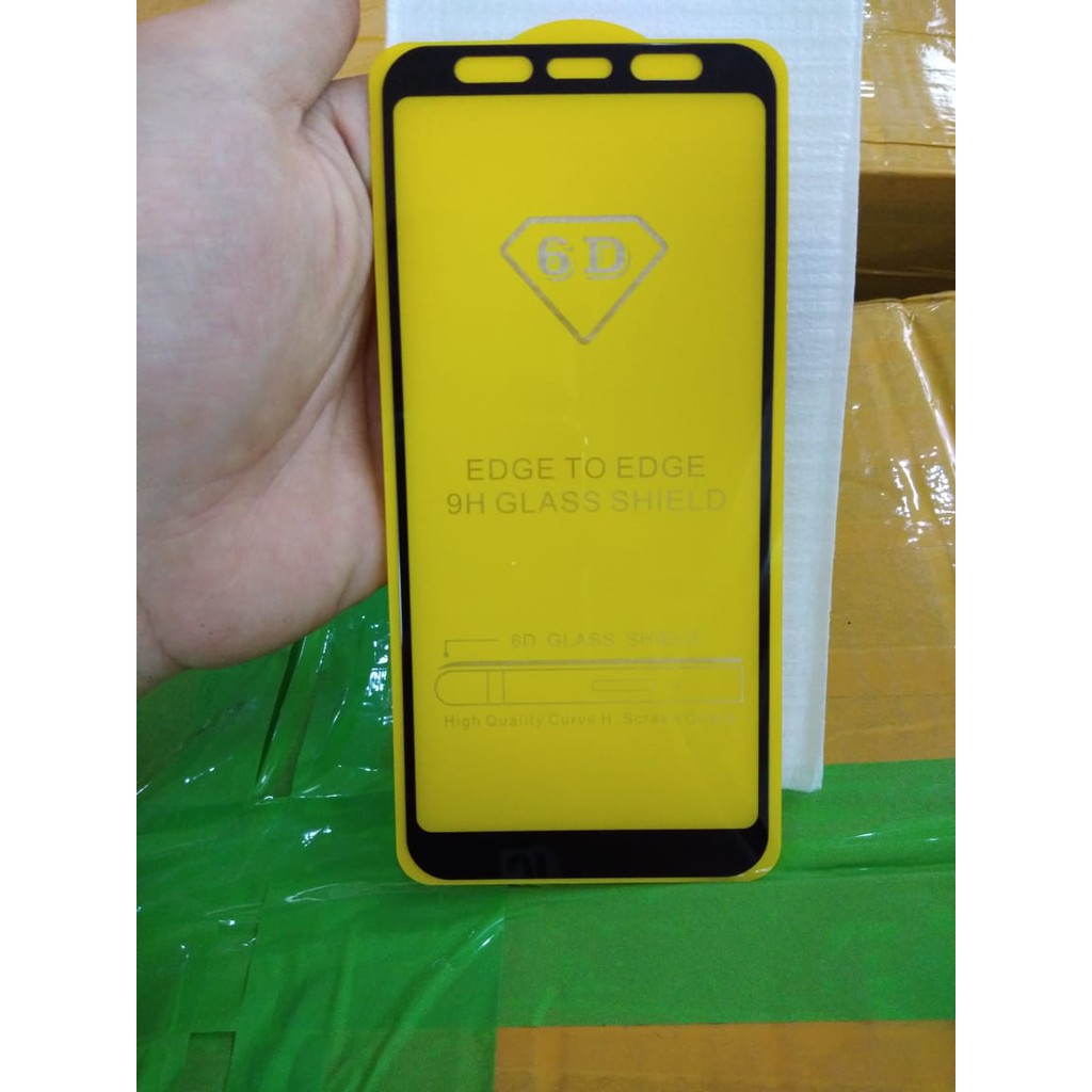 TEMPERED GLASS FULL LEM 5D 9D SAMSUNG A7 2018 ANTI GORES KACA FULL LEM - COVER