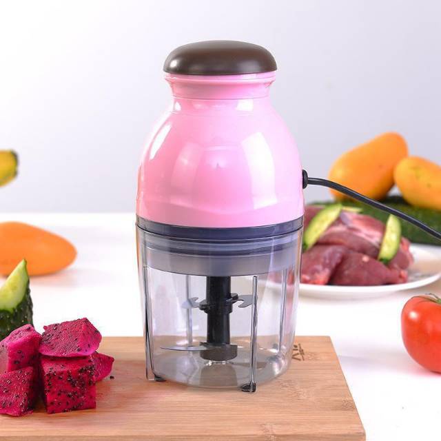 Meat Grinder Stainless 2L 4 Mata Pisau / Blender Daging Stenlis 2 Speed Chopper Stainles Serbaguna Choper Portabel Coper Elektrik-Kapsul Quatre