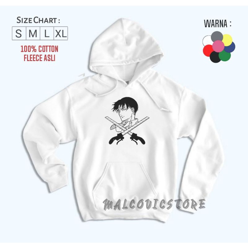 Sweater Hoodie Anak Levi Ackerman/Hoodie Jumper Attack On Titan Jaket Levi