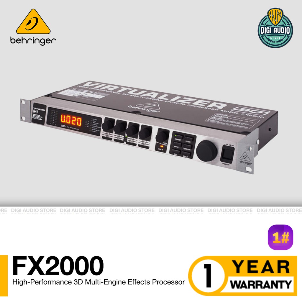 Efek Vocal & Instrumen Behringer Virtualizer 3D FX 2000 Multi Effect Processor Live & Recording