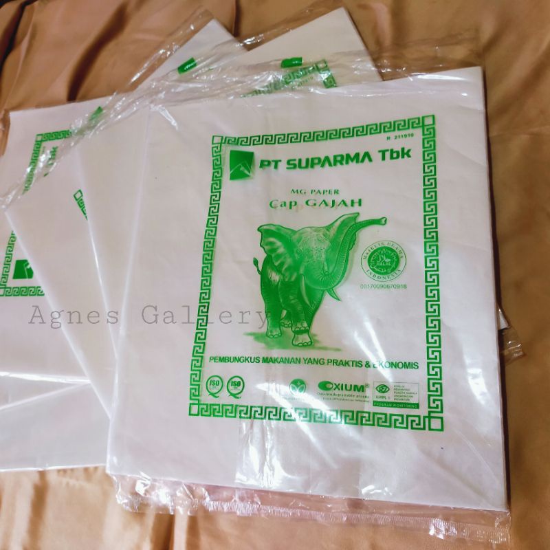 

Kertas Kemasan Nasi 100 gr / Kertas Nasi Fried Chicken laminasi KFC/MCD/BURGER dll