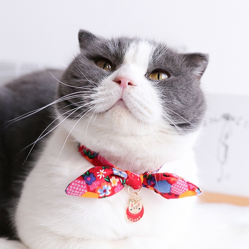 Japanese Bow Cat Dog Pet Collar Kalung Anjing Kucing Lucu