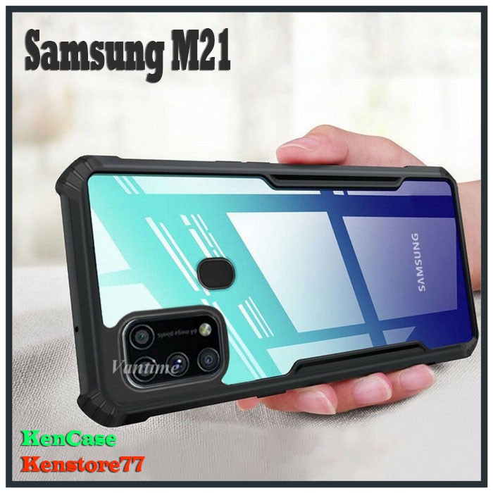 Case Samsung M21 Shockproof Armor Transparan Softcase Clear