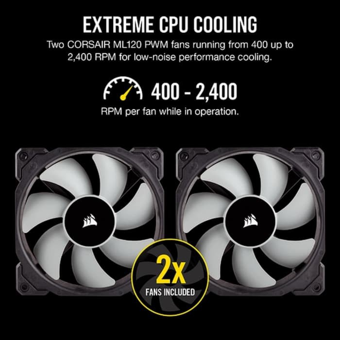 Corsair Hydro Series iCUE H100i RGB PRO XT CPU Cooler