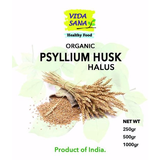 

PSYLLIUM HUSK 98% PURE - HALUS 1000GR