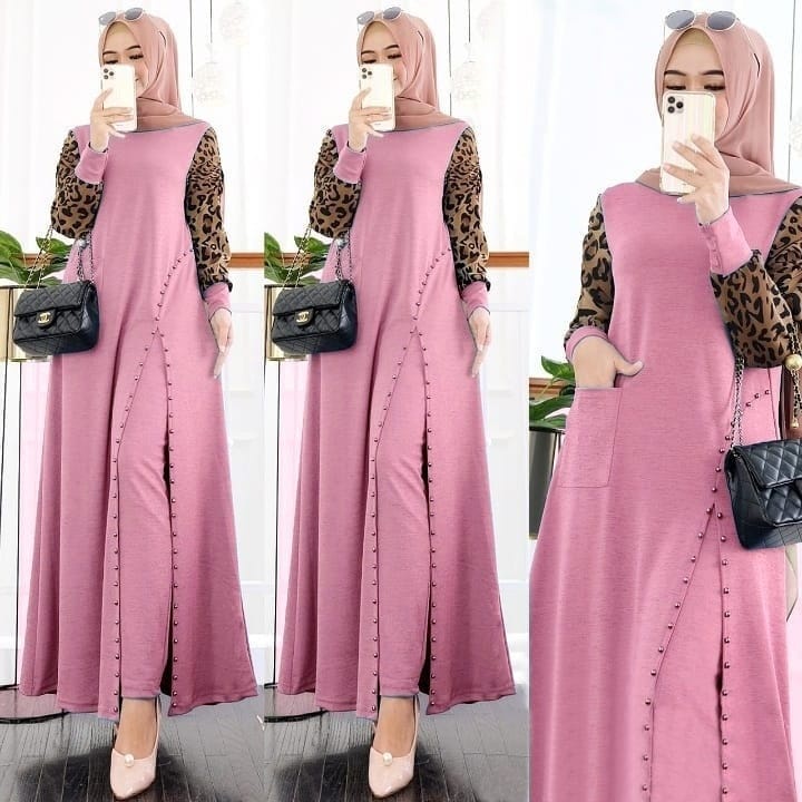 XC - HANNA LONG SET / SETELAN GAMIS / SETELAN WANITA / SETELAN LONG DRESS WANITA