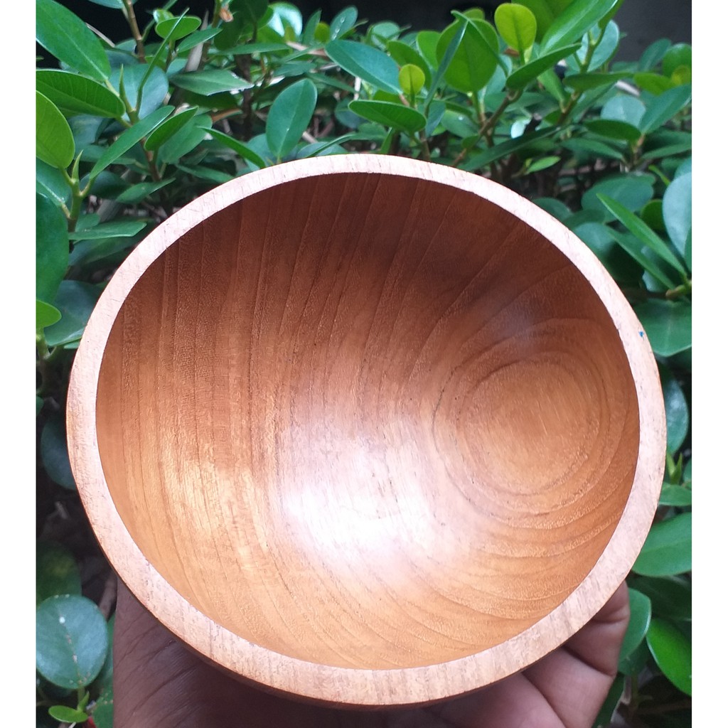 mangkok 10cm kayu jati