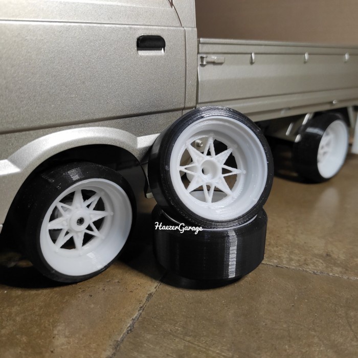 Aksesoris Mobil Rc WPL Suzuki Carry Pelk SSR dan Ban Drift - J3D