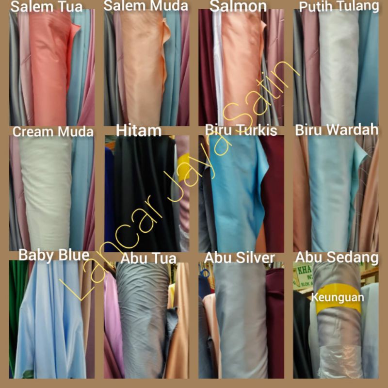 Kain Satin Velvet Roll. Bahan Satin Velvet Roll. Kain Satin Velvet Premium / 1 Roll