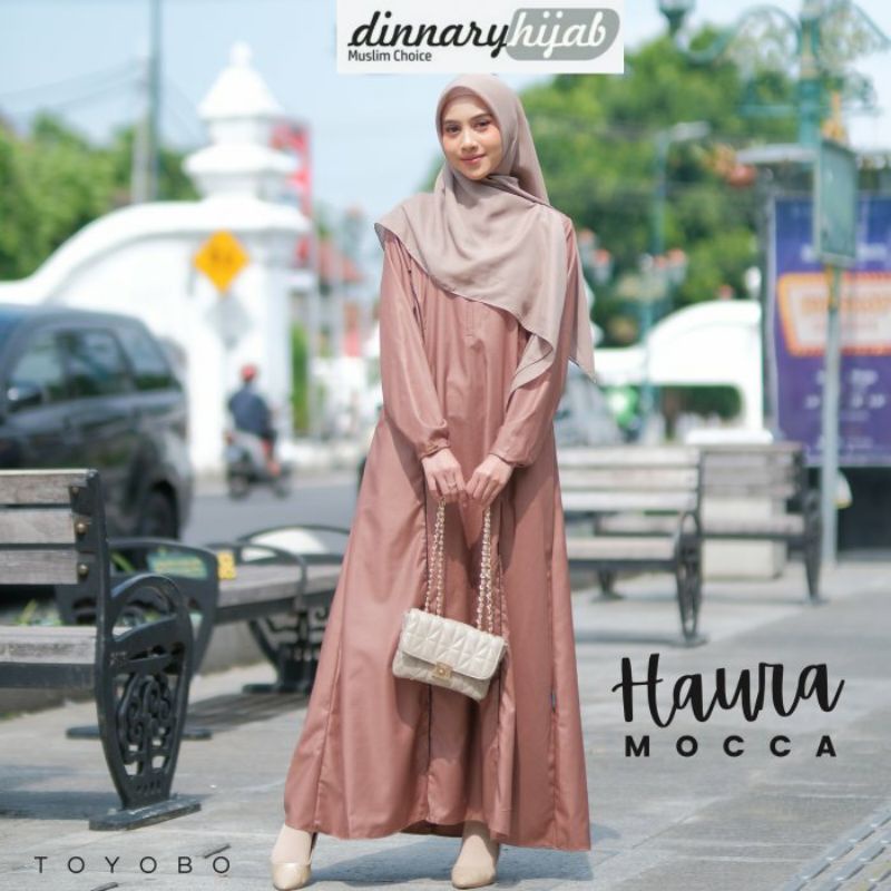 GAMIS PUTIH • GAMIS HAJI • GAMIS UMRAH •  HAURA ORIGINAL DINNARY HIJAB