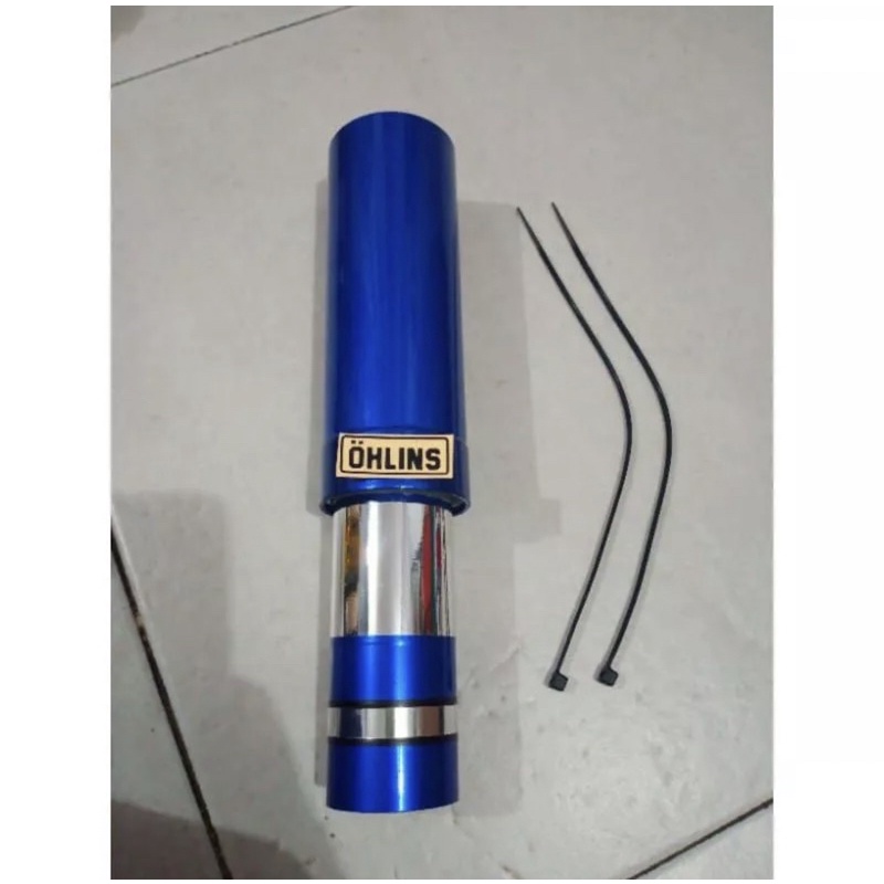 COVER SHOK SHOCK + JALU AS RODA DEPAN BELAKANG MATIC HONDA YAMAHA MIO FINO XEON SOUL BEAT VARIO SCOOPY GENIO - BIRU