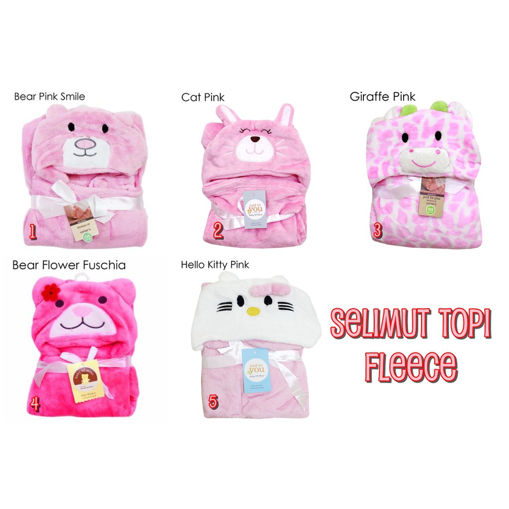 SELIMUT TOPI CARTER FLEECE / SELIMUT BAYI