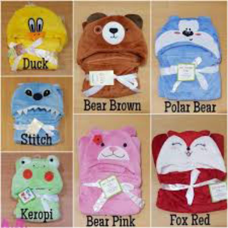 SELIMUT BAYI CARTER TOPI BONEKA-SELIMUT BAYI KEPALA BONEKA-SELIMUT CARTER