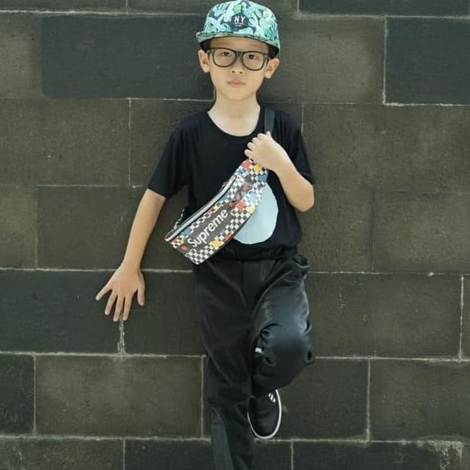 tas pinggang/waist bag karakter anak ori import SUPREME