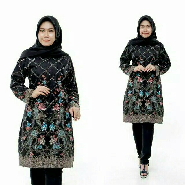 Batik Tunik Shibori Jumputan Terbaru Terlaris Size S-3l / Hrb026 Yelbor