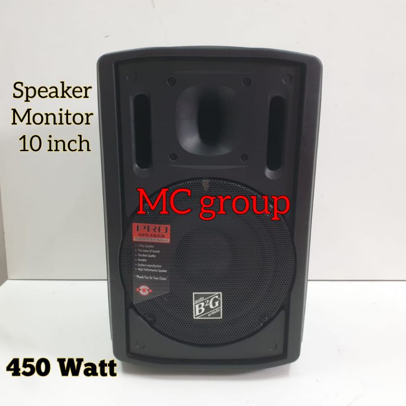 speaker pasif B2G BOX FIBER IMPORT 10 INCH 1 UNIT SPK MONITOR 10"