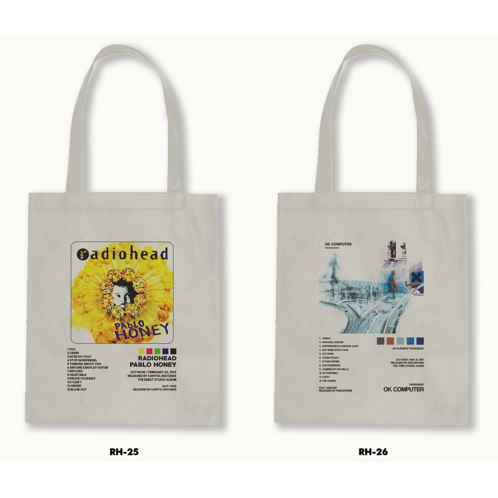 TOTE BAG RESLETING - RADIOHEAD .02