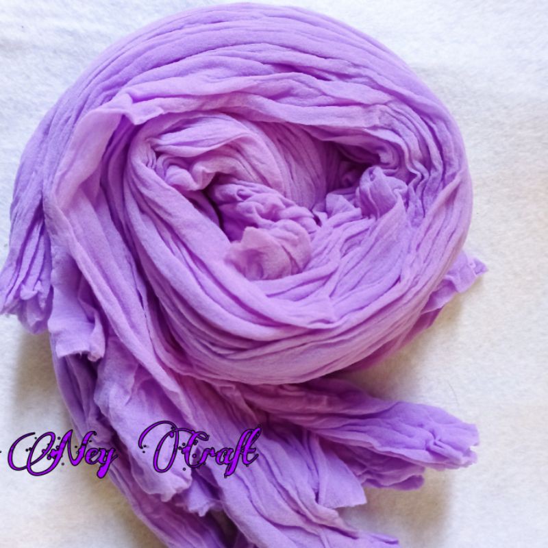 Kain stoking polos Ungu muda / Kain stoking bunga polos / kain nylon