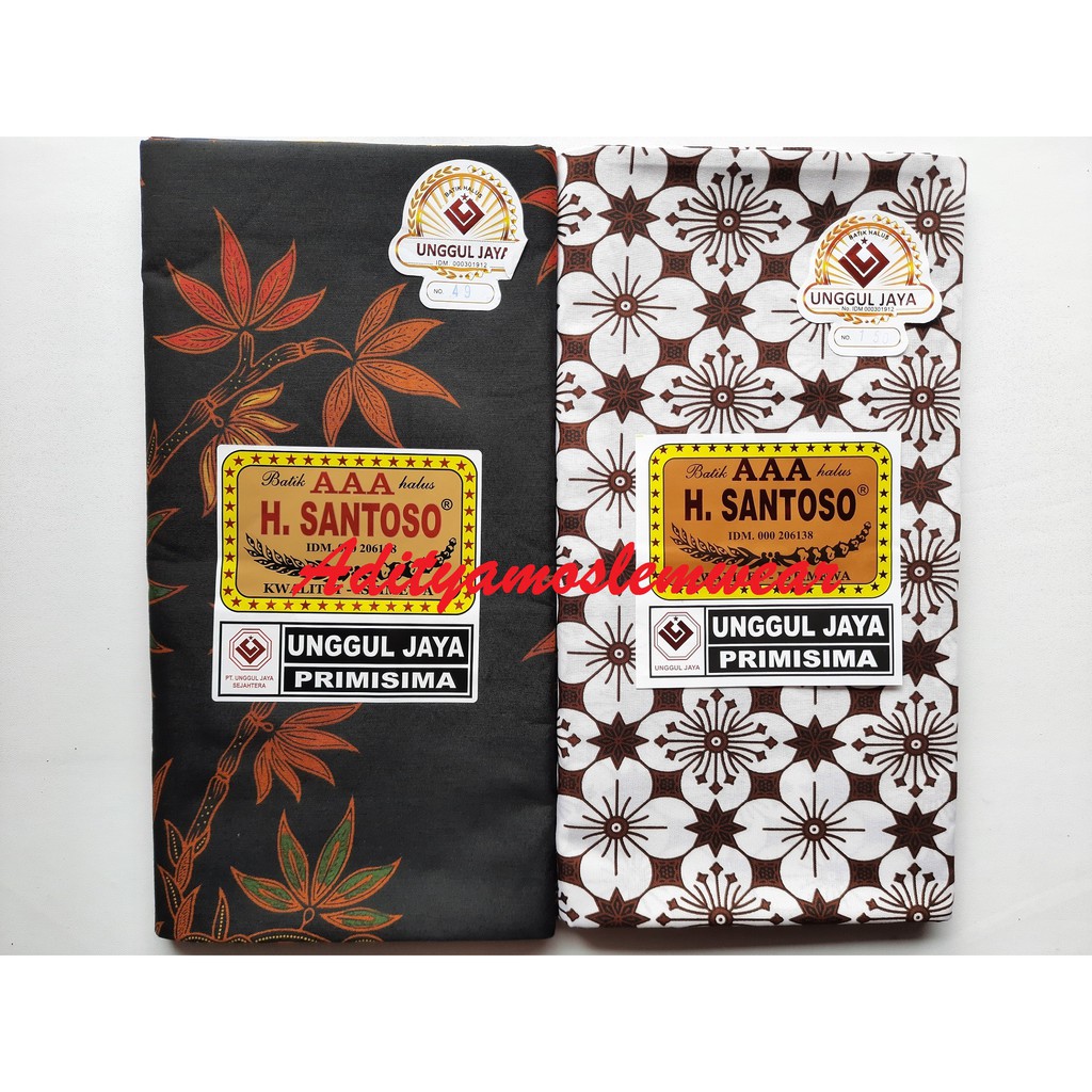 PAKET HEMAT 3 PCS KAIN JARIK BATIK PEKALONGAN PRINTING HALUS PANJANG MELAHIRKAN H SANTOSO