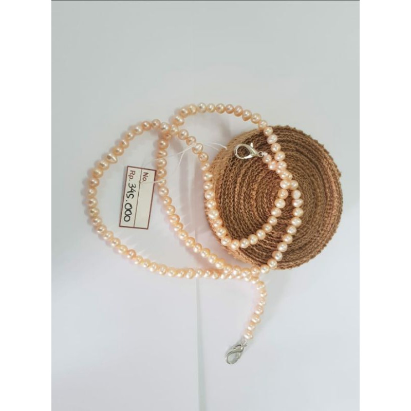 kalung masker strap mask mutiara air tawar