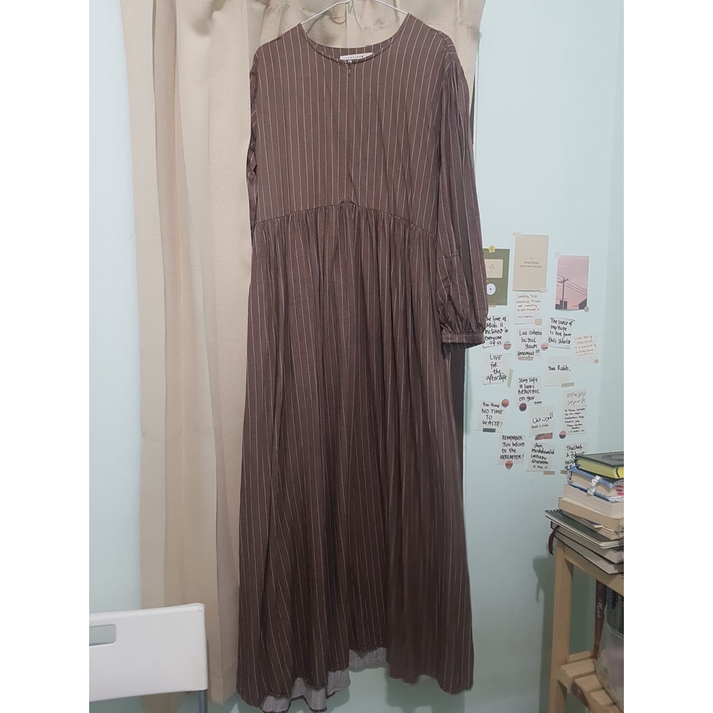 Preloved Gamis Oversized Babydoll - Brown by Sistrside
