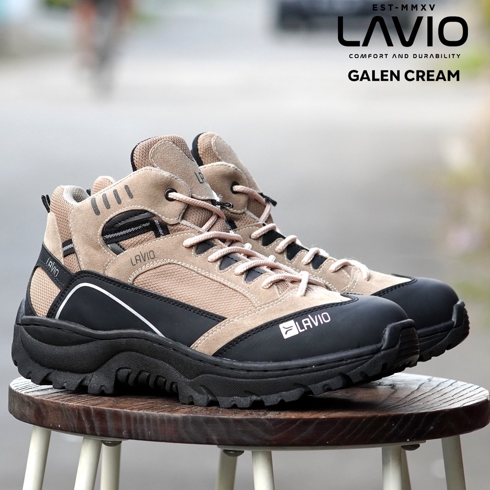 Sepatu Safety Proyek Gunung Hiking Touring Lavio Galen Outdoor Ujung Besi Pria Terlaris