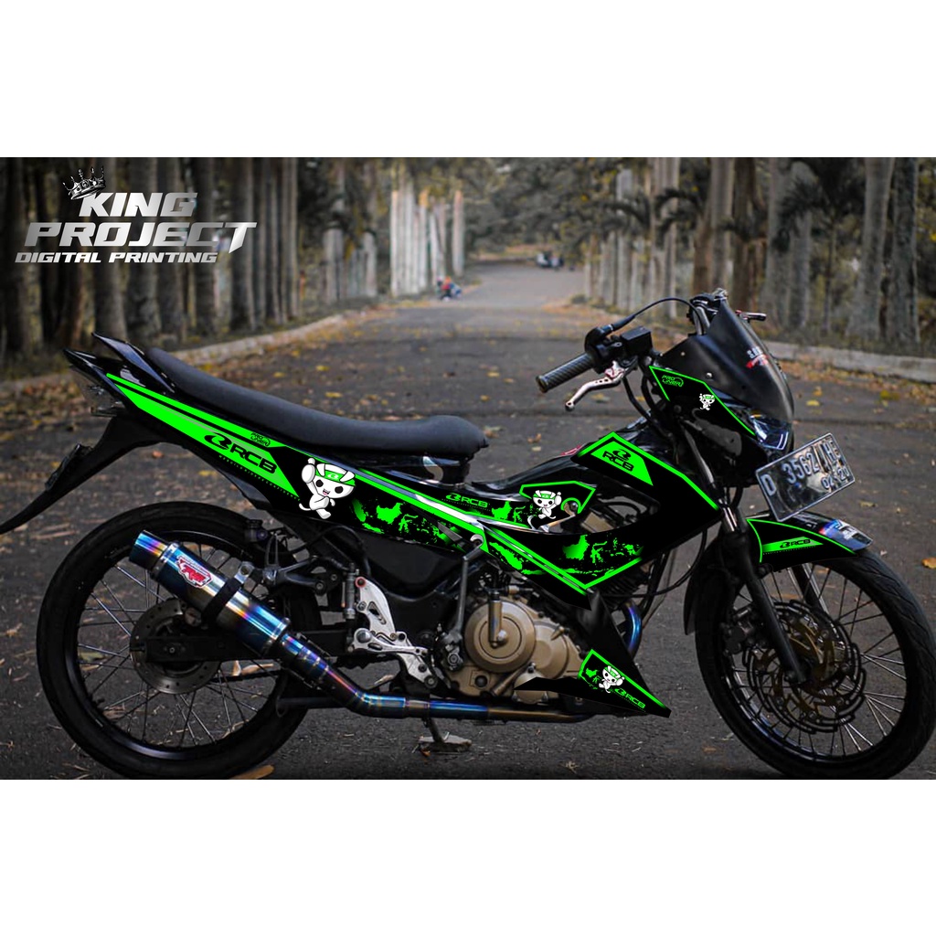 Stiker striping  Suzuki Satria FU Facelift motif RCB