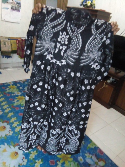 Maura Couple-sania Ruffle Batik Couple Keluarga Ori Ndoro Jowi Dnt Termurah Manuk Tarung Putih