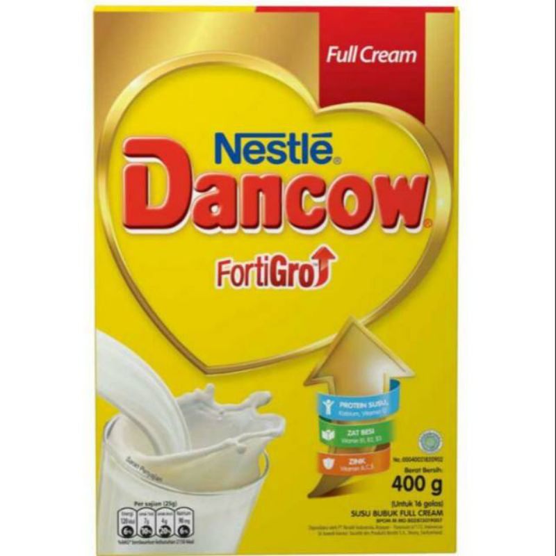dancow susu full cream fortigro 400gr