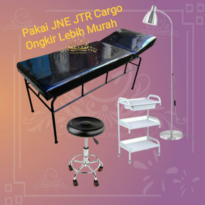 Paket Bed Facial / Kursi / Trolly / Kursi / Lampu / Set Ranjang Eyelash dan klinik