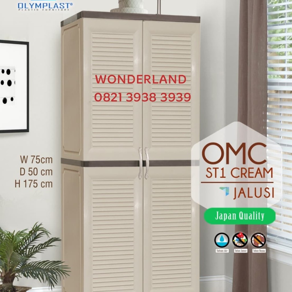 lemari plastik olymplast omc st1 jalusi