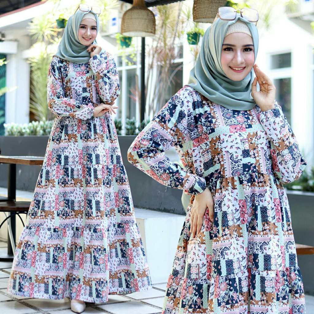 Maxi olivia 3 susun 4Warna