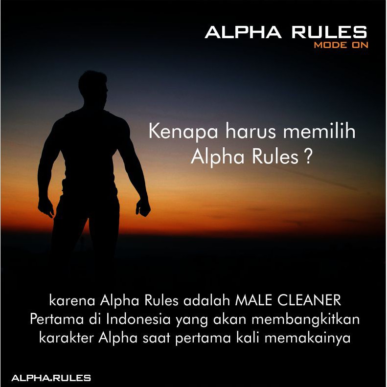 Alpha Rules Full Body Contact Sabun Mandi Shampo 2 in 1 Head &amp; Body Wash Alpharules Original