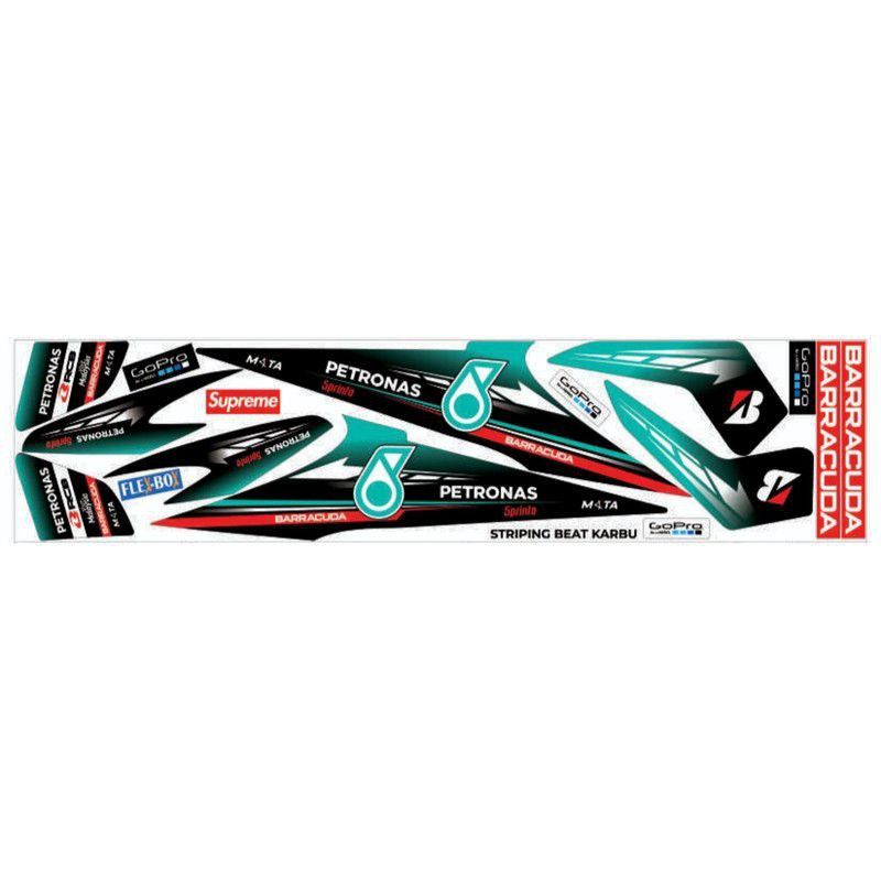 Striping Decal Honda Beat Karbu Stiker Variasi Motif Petronas