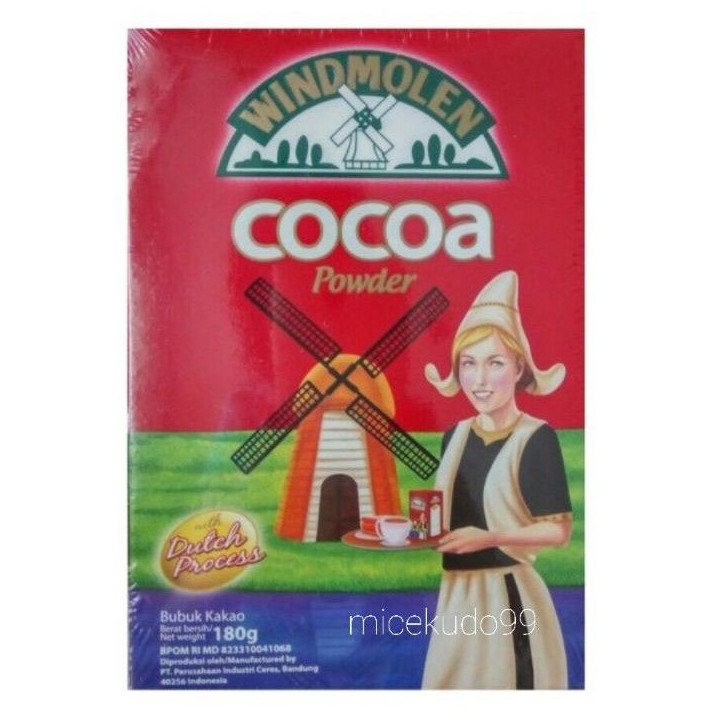 

WINDMOLEN COCOA POWDER 180 GRAM / BUBUK COKLAT / COKELAT TABUR / KAKAO