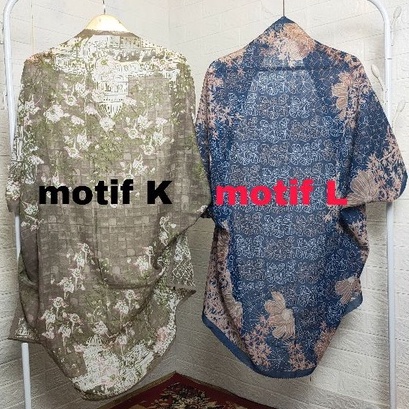 OUTER SCRAF VOAL MOTIF PREMIUM(langsung kirim tanpa PO)