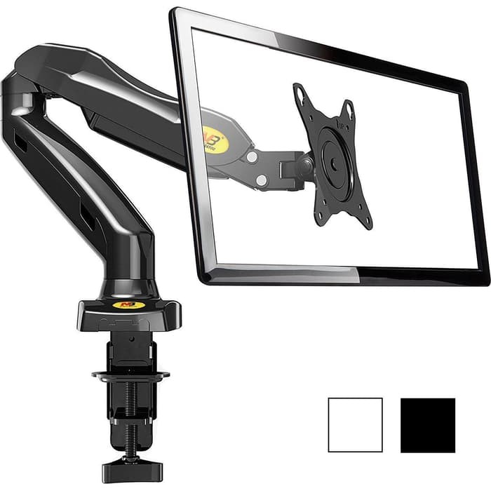 Bracket Oximus Hydra ZD-P1118 (13&quot;- 27&quot;) Bracket Jepit Meja 1 LCD HITAM