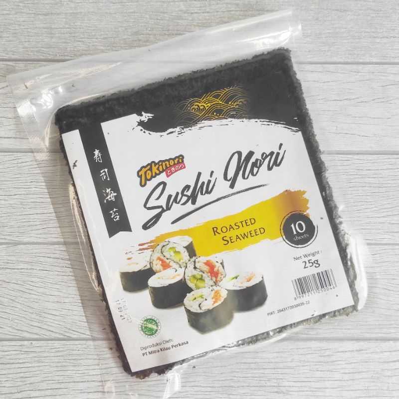 

Tokinori Sushi Nori Roasted Seaweed Rumput Laut 25gr Isi 10 sheets