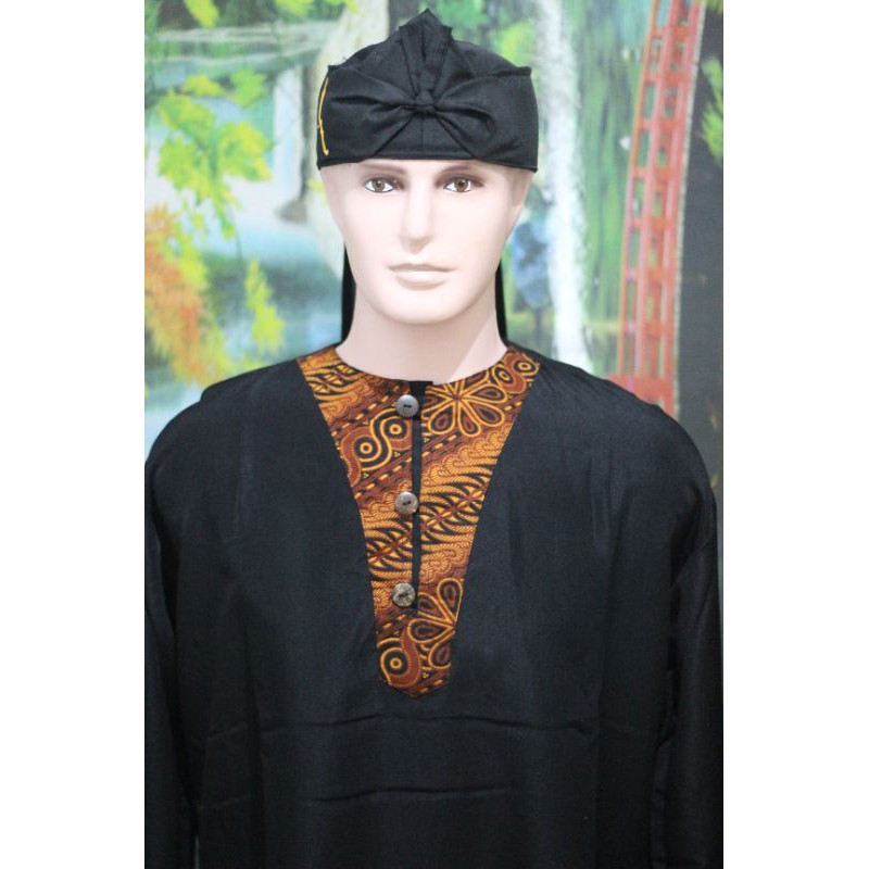 STELAN BAJU CELANA PANGSI SUNDA PLUS IKET BATIK DADA (kode 10)