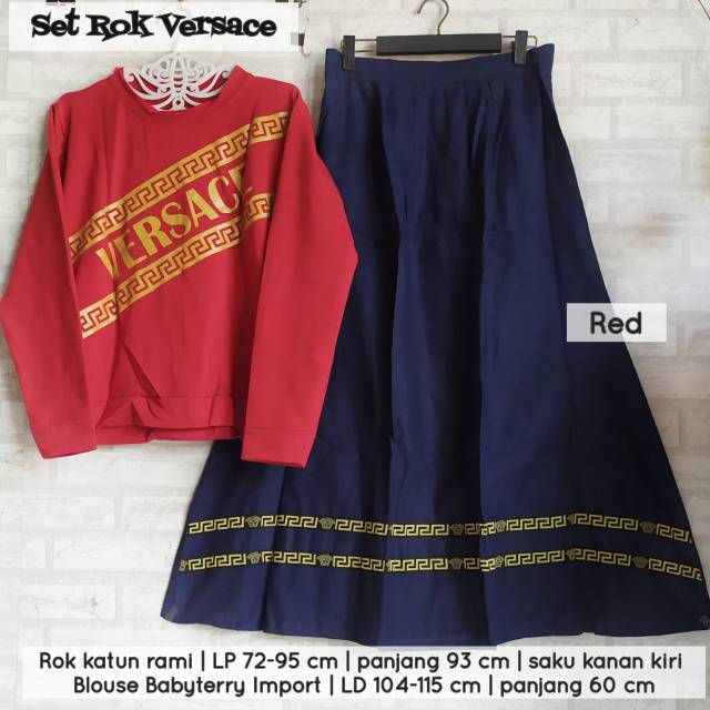 SET ROK VERSACE, BAHAN IMPORT KECE